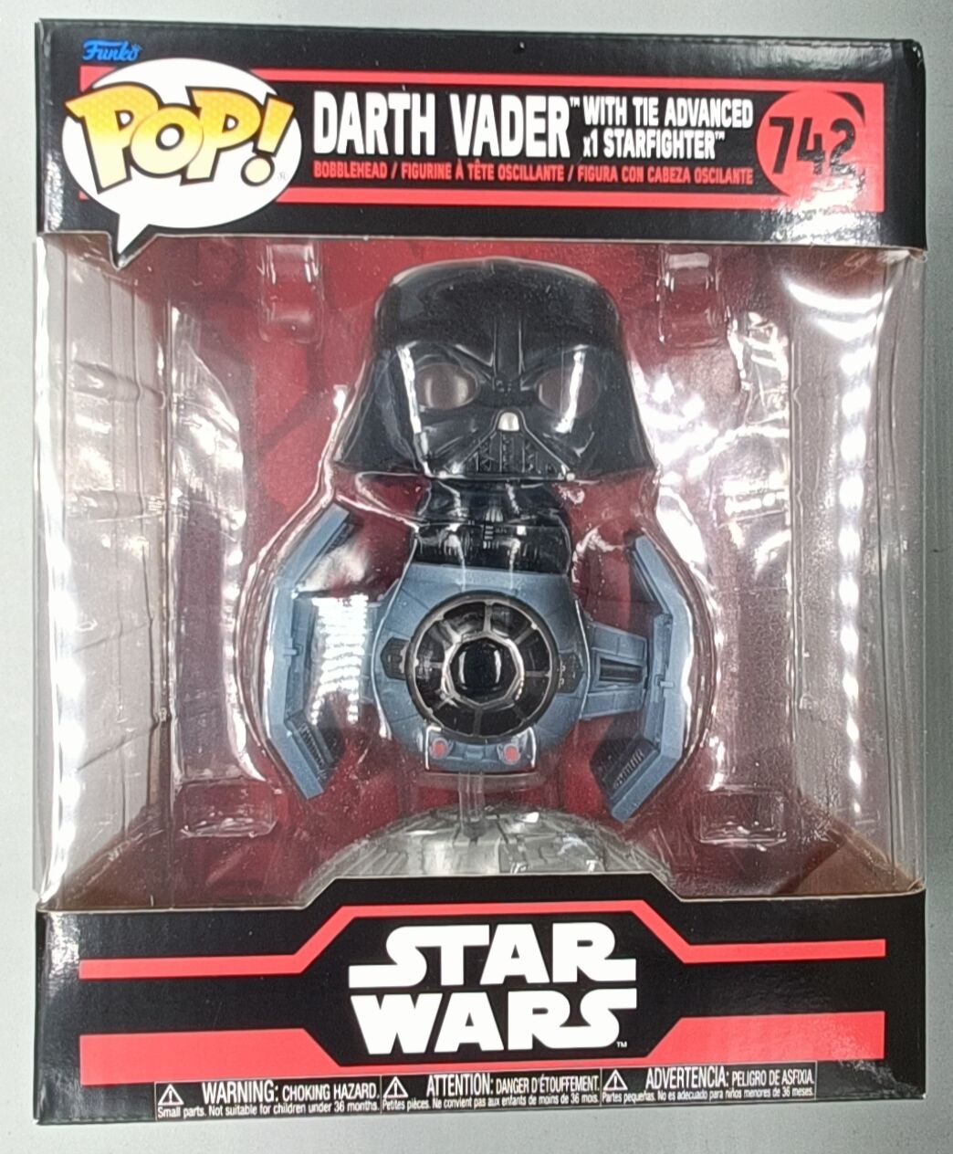 742 Darth Vader w/Tie Fighter Advanced X1 - Star Wars Funko POP - Brand New