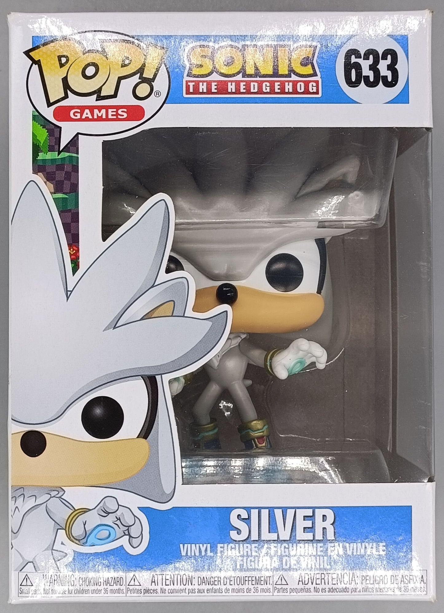 633 Silver - Sonic the Hedgehog - Funko POP - Box Damaged