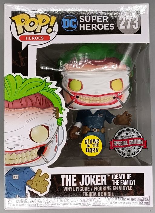 273 The Joker (Death of the Family) Glow - DC Super Heroes Funko POP