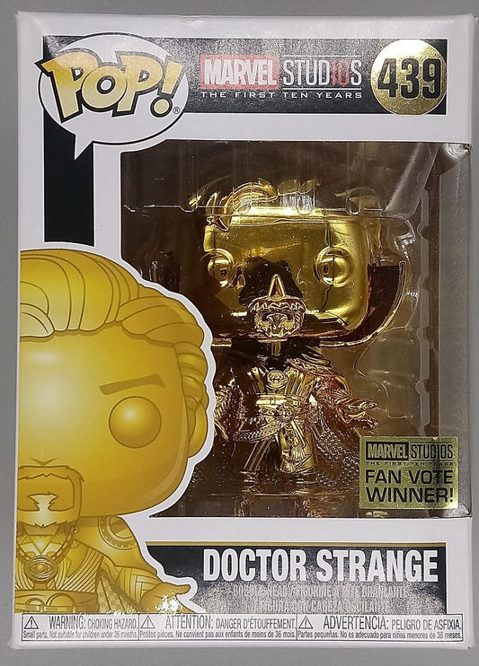 #439 Doctor Strange (Gold) Chrome - Marvel Studios 10 Box Damaged Funko POP