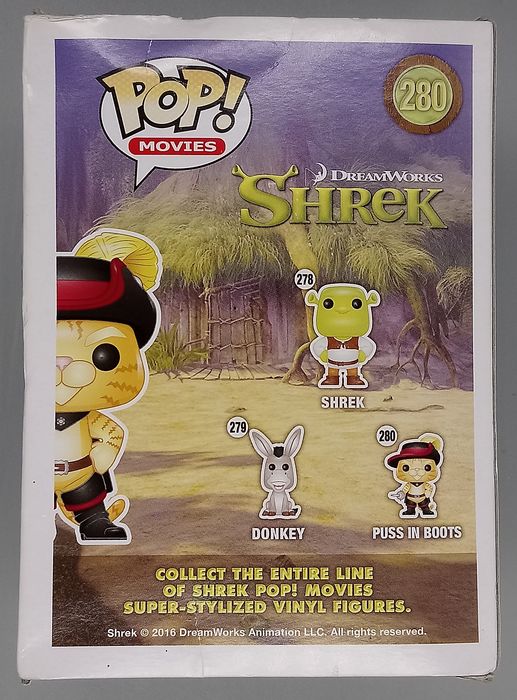 280 Puss in Boots - Shrek - Funko POP - Box Damaged