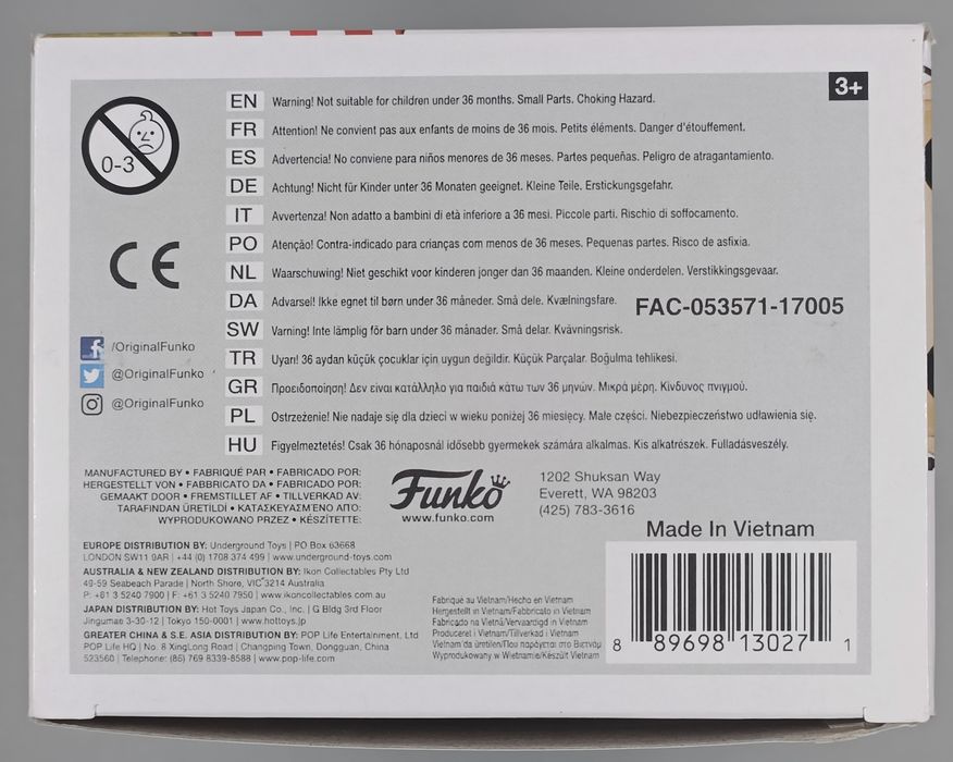 219 Captain America (WWII) Marvel Captain America Funko POP - Box Damaged