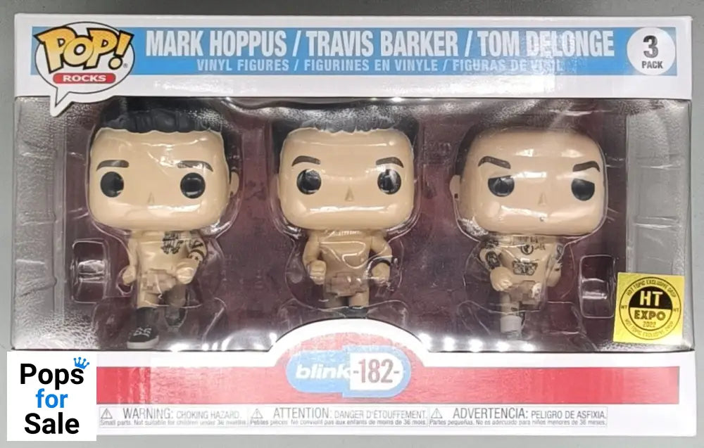 [3 Pack] blink-182 Pixelated Runners (Tom , Mark and Travis) - Funko POP