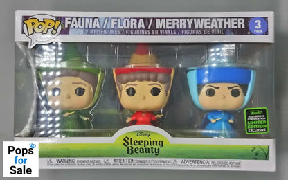 [3 Pack] Fauna/Flora/Merryweather - Disney Sleeping Beauty Funko POP
