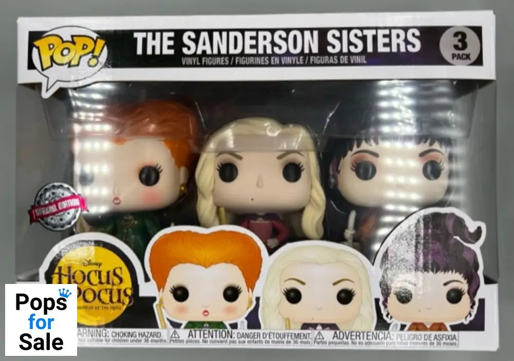 [3 Pack] The Sanderson Sisters - Disney Hocus Pocus Funko POP