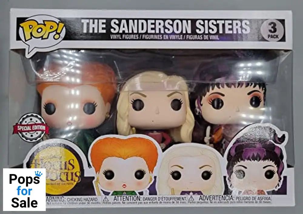 [3 Pack] The Sanderson Sisters (Flying) Disney Hocus Pocus Funko POP