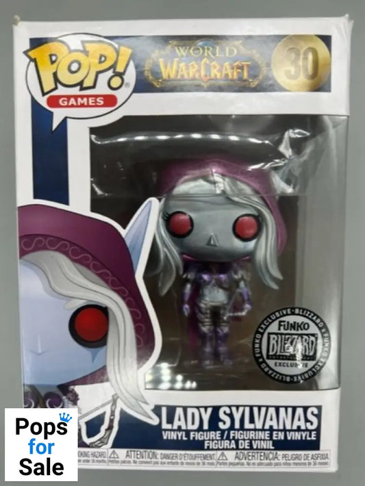 #30 Lady Sylvanas - Metallic - World of Warcraft Box Damaged Funko POP