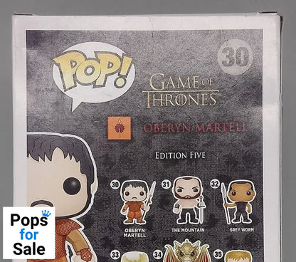 #30 Oberyn Martell - Game of Thrones - Box Damaged Funko POP