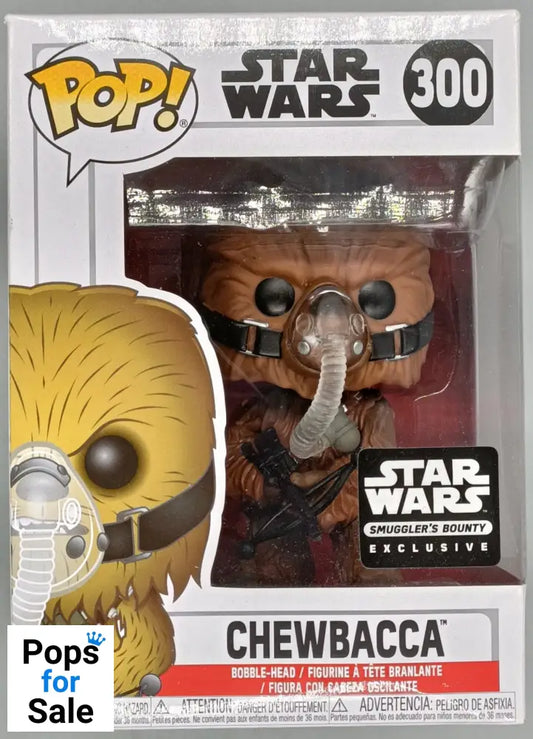 #300 Chewbacca (w/ Mask) - Star Wars Smugglers Bounty - Box Damaged Funko POP - PopsforSale.co.uk