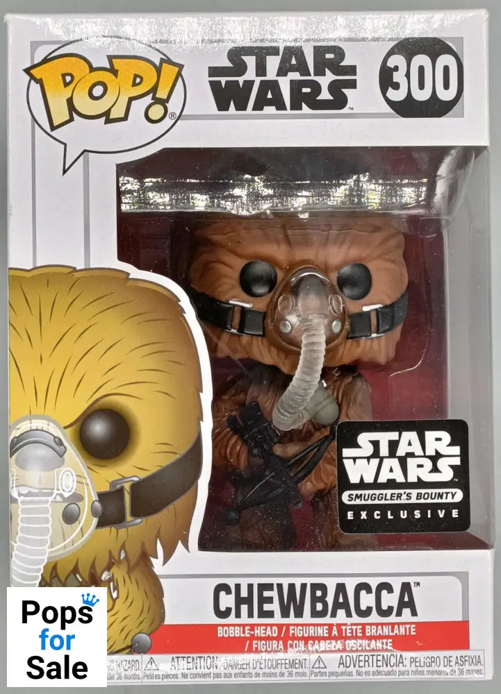 #300 Chewbacca (w/ Mask) - Star Wars Smugglers Bounty - Box Damaged Funko POP