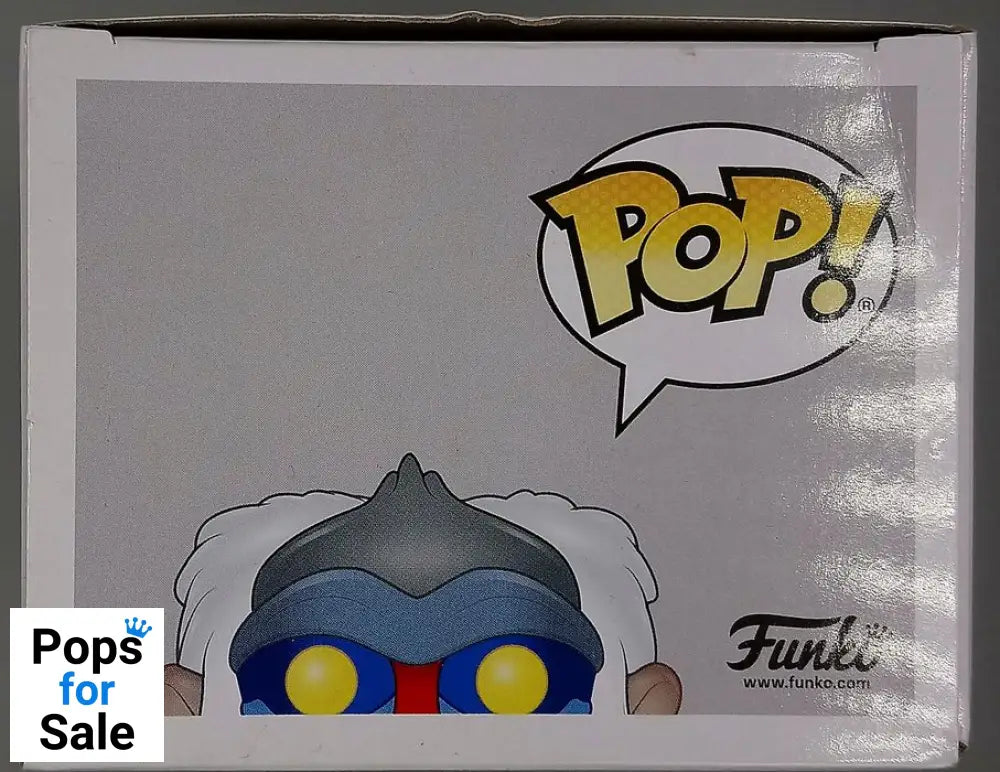 #301 Rafiki with Simba - Flocked - Disney Lion King Box Damaged Funko POP - PopsforSale.co.uk