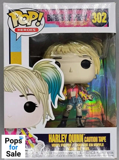 #302 Harley Quinn (Caution Tape) - DC Birds of Prey Box Damaged Funko POP