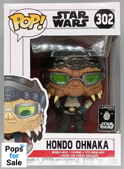 302 Hondo Ohnaka - Star Wars - Galaxy's Edge - Box Damaged Funko POP