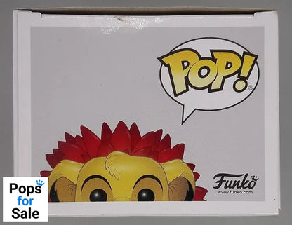 #302 Simba (Leaf Mane) - Flocked - Disney Lion King - Box Damaged Funko POP