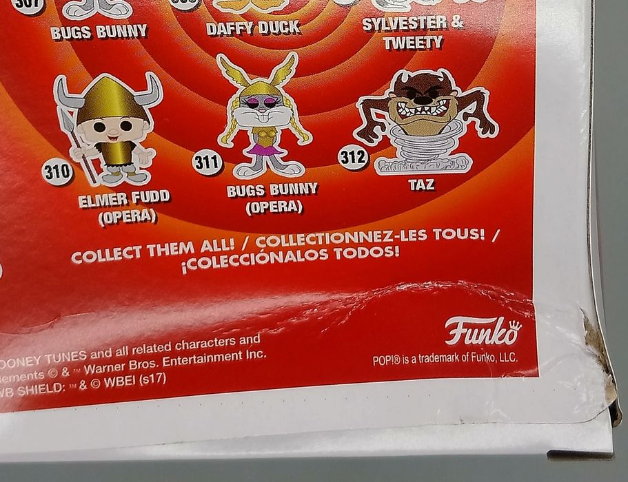 #307 Bugs Bunny - Flocked - Looney Toons - Box Damaged Funko POP
