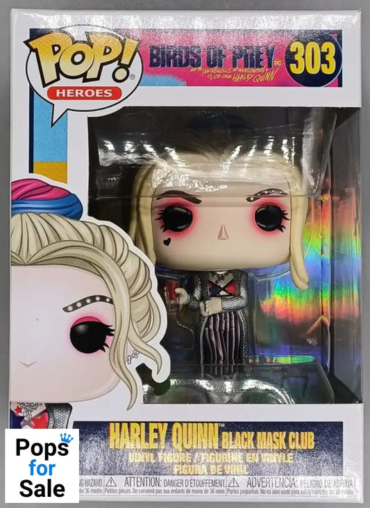 #303 Harley Quinn (Black Mask Club) DC Birds of Prey Funko POP - PopsforSale.co.uk