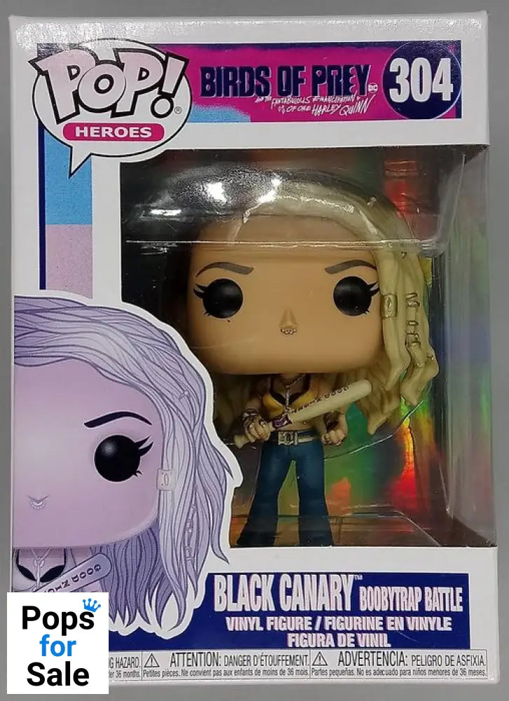#304 Black Canary (Boobytrap Battle) DC Birds of Prey Box Damaged Funko POP