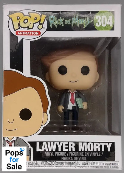 304 Lawyer Morty - Rick and Morty - Damaged Box Funko POP