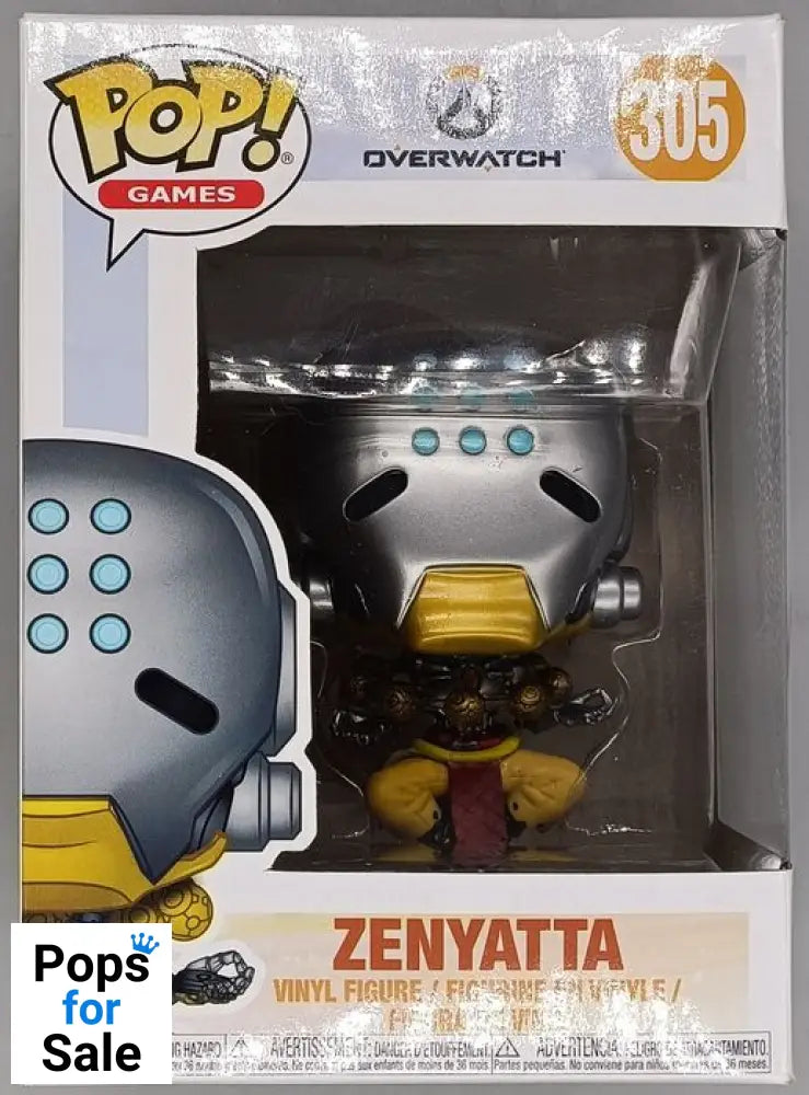 #305 Zenyatta - Overwatch - Box Damaged Funko POP - PopsforSale.co.uk