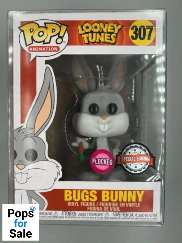 #307 Bugs Bunny - Flocked - Looney Toons Funko POP