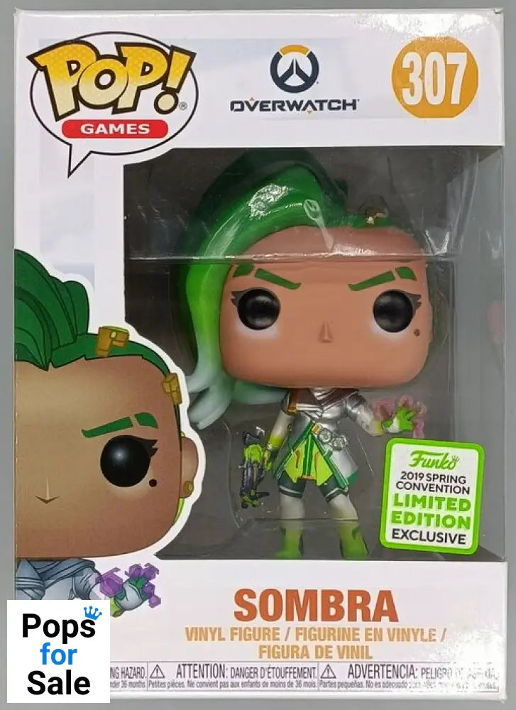 307 Sombra (Glitch) - Overwatch - 2019 Con - Damaged Box Funko POP