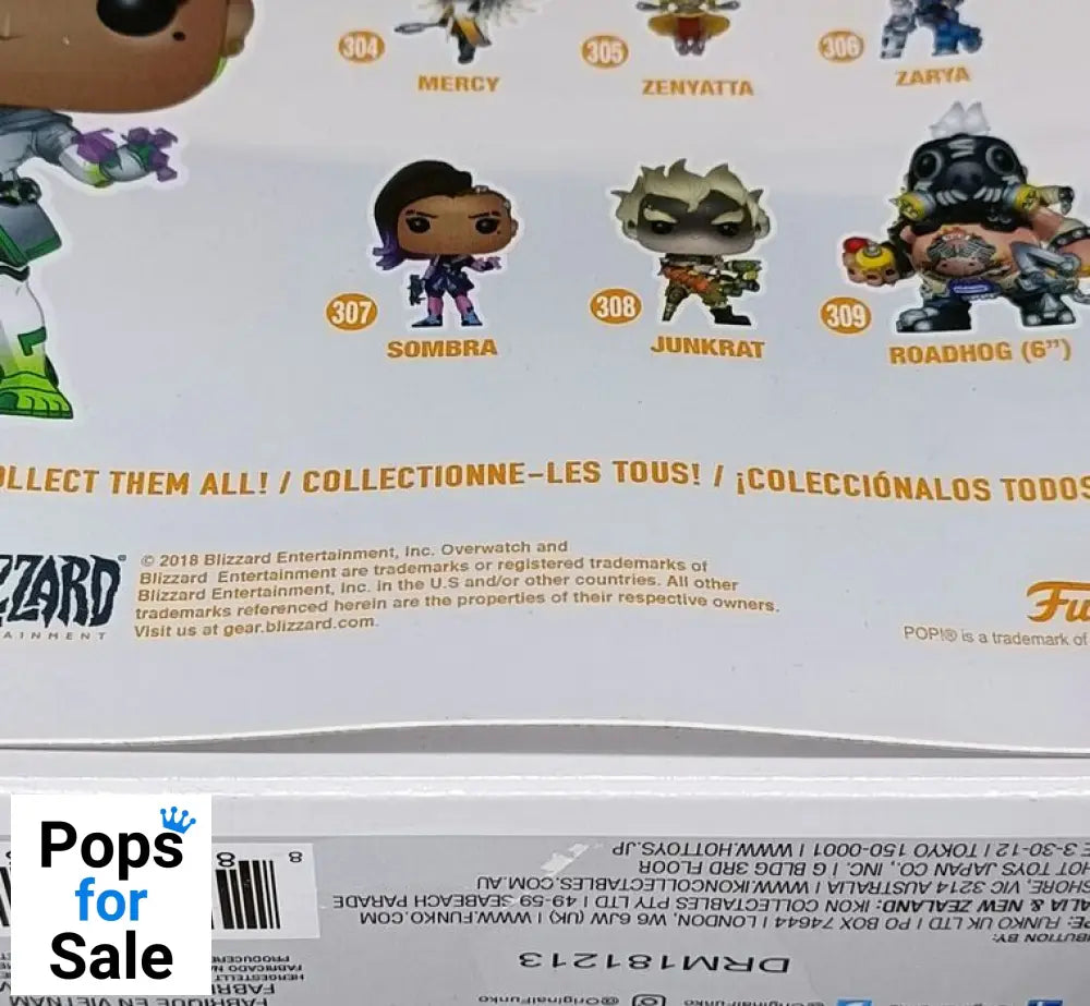 307 Sombra (Glitch) - Overwatch - 2019 Con - Damaged Box Funko POP