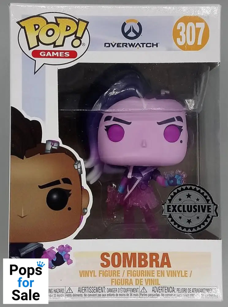 #307 Sombra (Translucent) - Overwatch - Box Damaged Funko POP