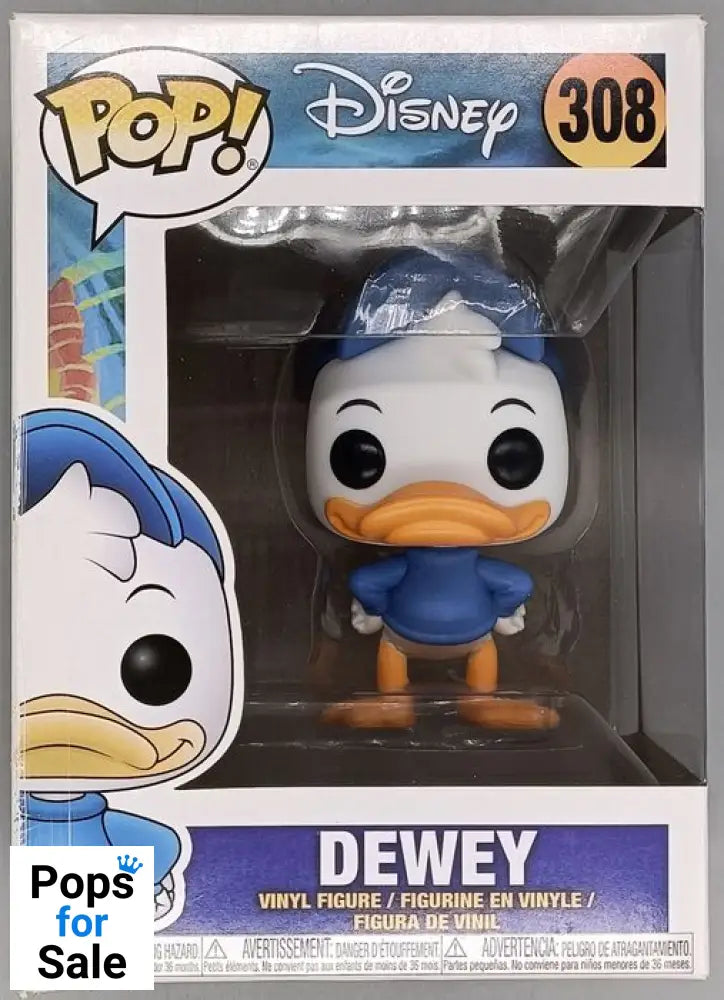 #308 Dewey - Disney Duck Tales - Box Damaged Funko POP - PopsforSale.co.uk