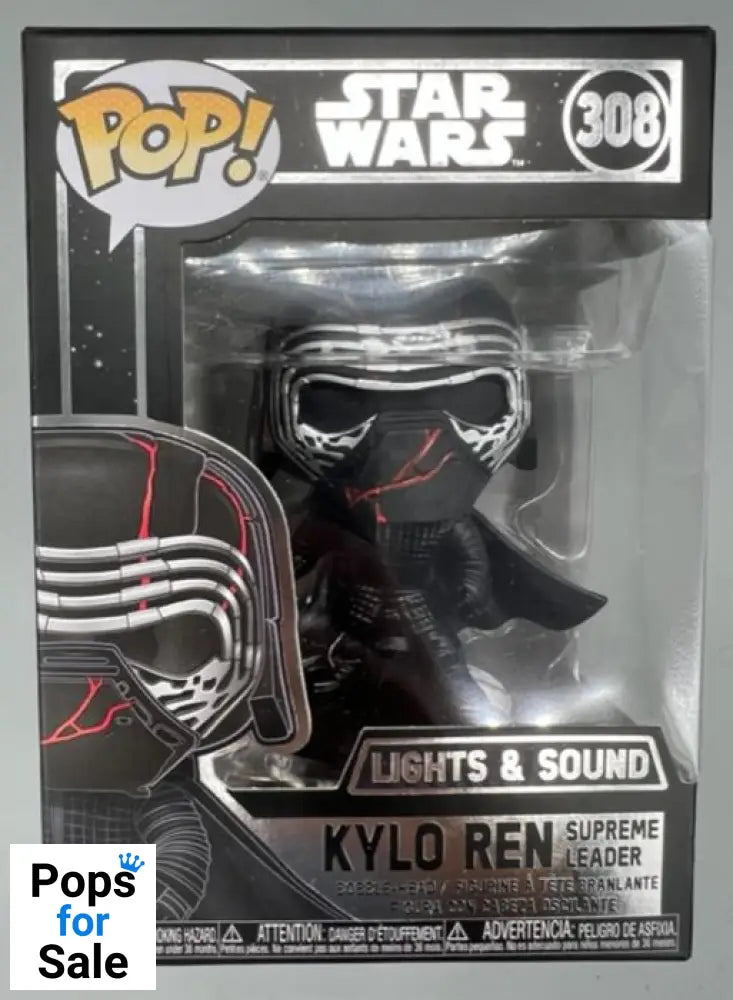 #308 Kylo Ren (Supreme Leader- Lights & Sound) Star Wars Funko POP