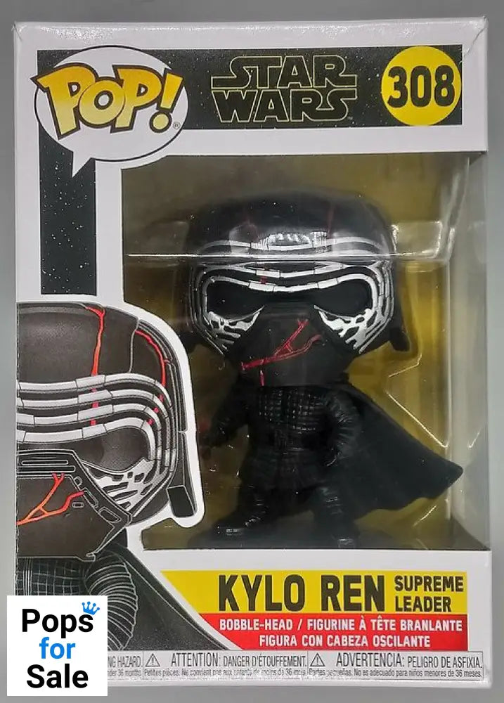 #308 Kylo Ren (Supreme Leader) - Star Wars - Box Damaged Funko POP