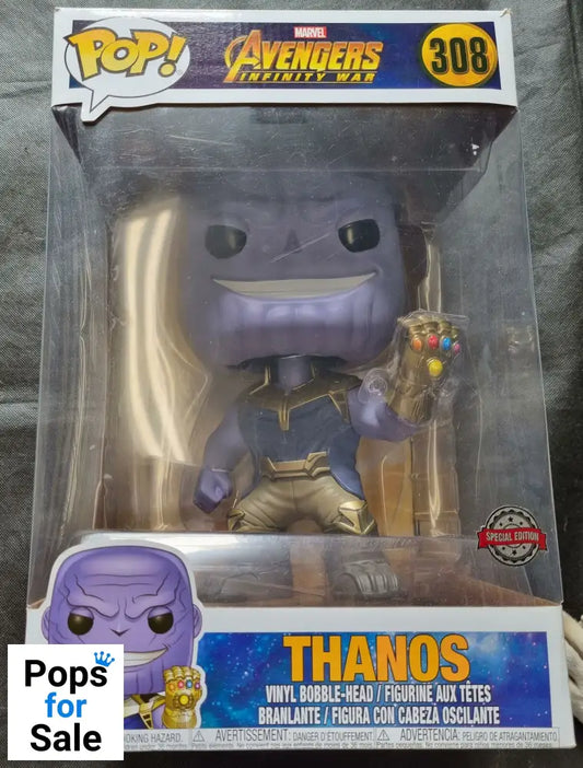 #308 Thanos 10 Inch Marvel Avengers Infinity War Box Damaged Funko POP - PopsforSale.co.uk