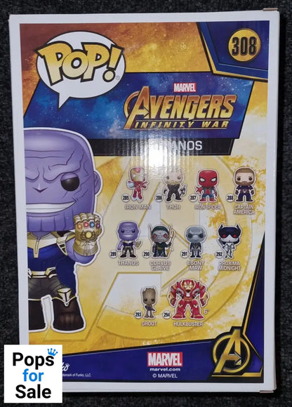 #308 Thanos - 10 Inch - Marvel Avengers Infinity War Funko POP - PopsforSale.co.uk