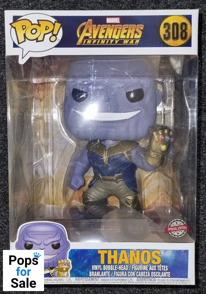 #308 Thanos - 10 Inch - Marvel Avengers Infinity War Funko POP