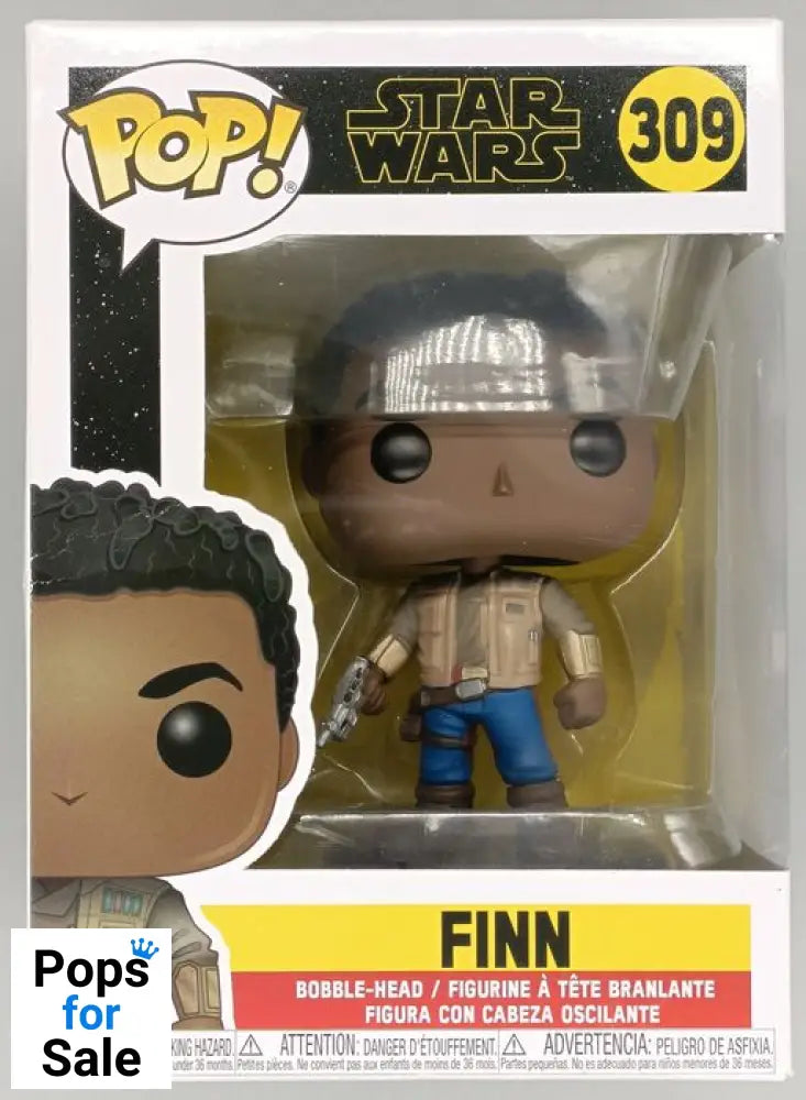 309 Finn - Star Wars The Rise of Skywalker - Box Damaged Funko POP