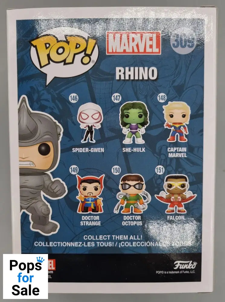 #309 Rhino - Marvel Collectors Corp - Spiderman Funko POP