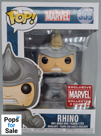 #309 Rhino - Marvel Collectors Corp - Spiderman Funko POP - PopsforSale.co.uk