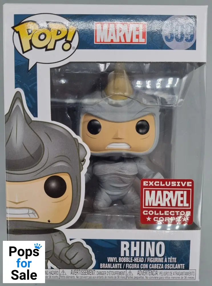 #309 Rhino - Marvel Collectors Corp - Spiderman Funko POP