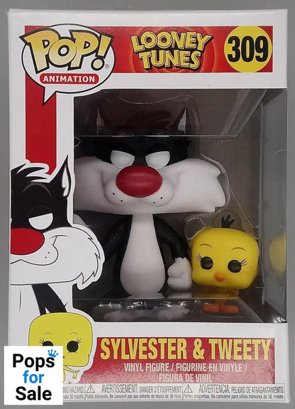 #309 Sylvester & Tweety - Looney Tunes - Box Damaged Funko POP - PopsforSale.co.uk