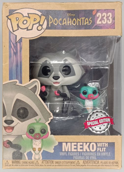 #233 Meeko (with Flit) Disney Pocahontas - Box Damaged Funko POP