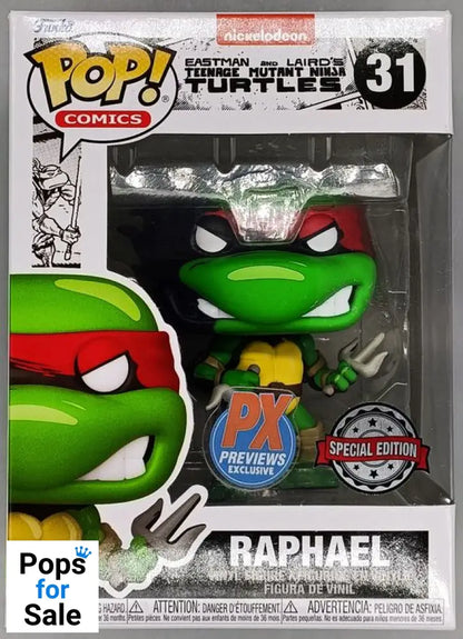 31 Raphael - TMNT Teenage Mutant Ninja Turtles Funko POP - Box Damaged