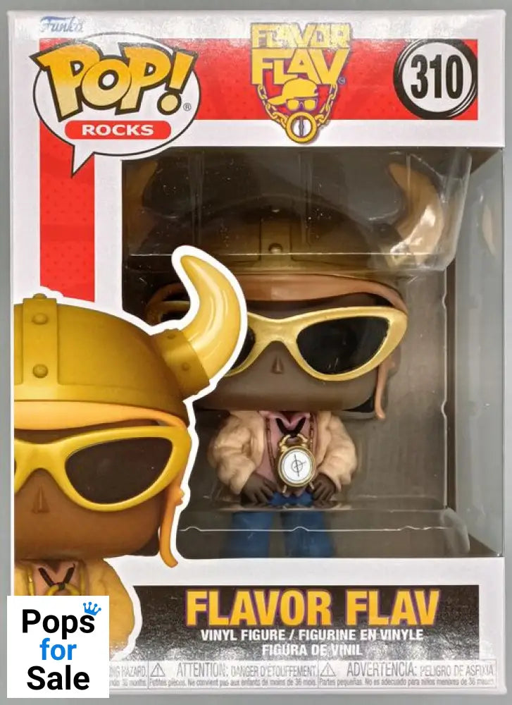 #310 Flavor Flav - Rocks - Brand New Funko POP in Protector - PopsforSale.co.uk