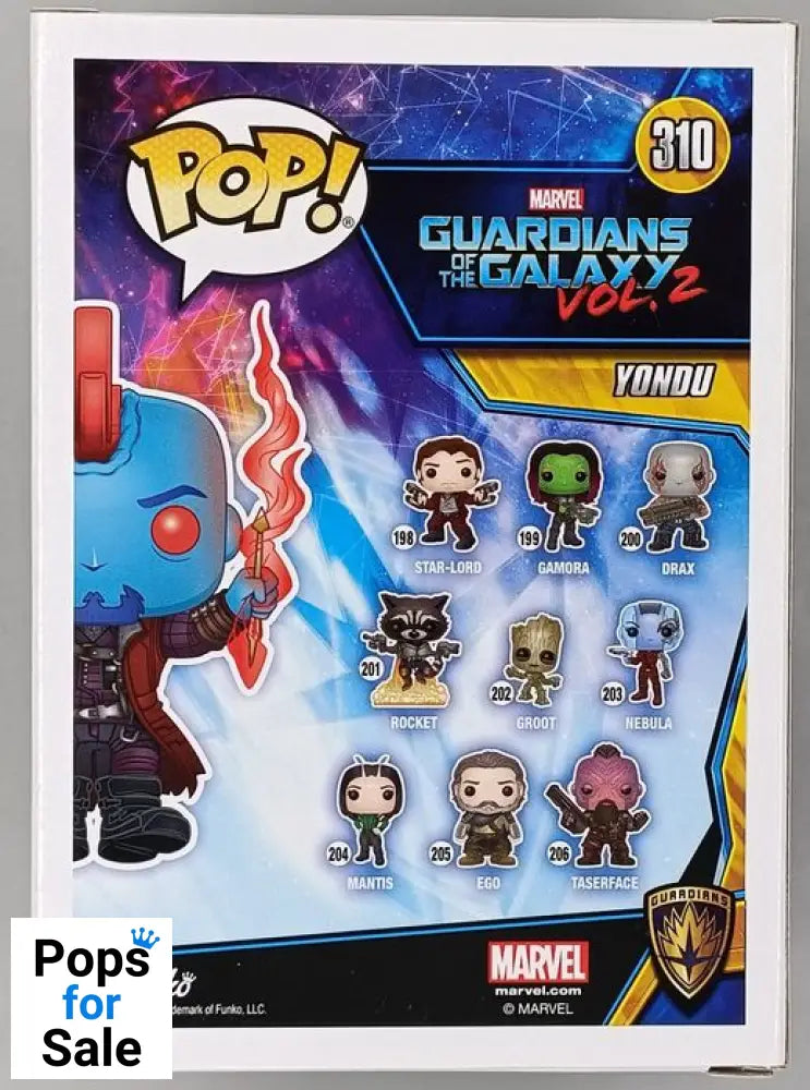 #310 Yondu - Marvel Guardians of the Galaxy Vol 2 - 2018 Con Funko POP - PopsforSale.co.uk