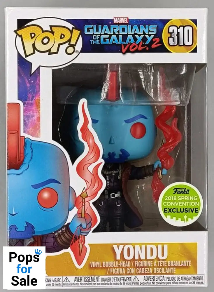 #310 Yondu - Marvel Guardians of the Galaxy Vol 2 - 2018 Con Funko POP - PopsforSale.co.uk