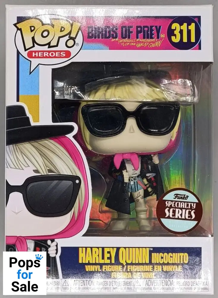 #311 Harley Quinn (Incognito) DC Birds Of Prey - Box Damaged Funko POP - PopsforSale.co.uk