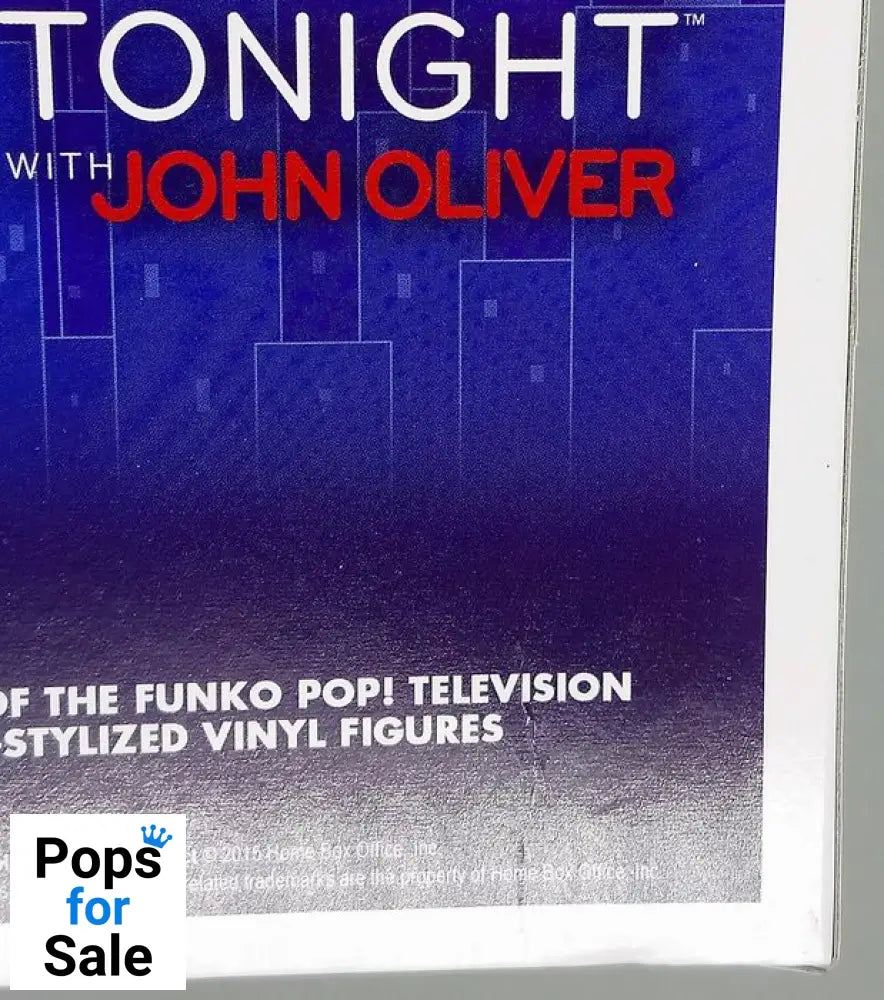 #312 John Oliver - Last Week Tonight - Box Damaged Funko POP - PopsforSale.co.uk