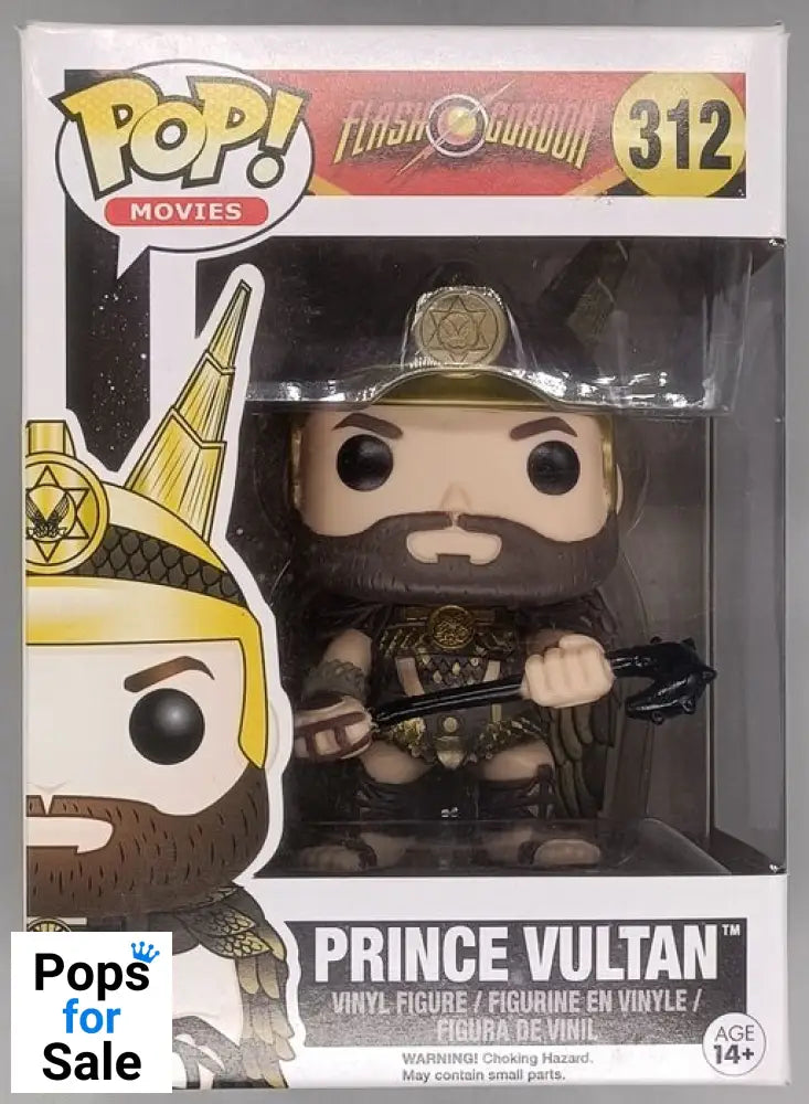 #312 Prince Vultan - Flash Gordon - Box Damaged Funko POP - PopsforSale.co.uk