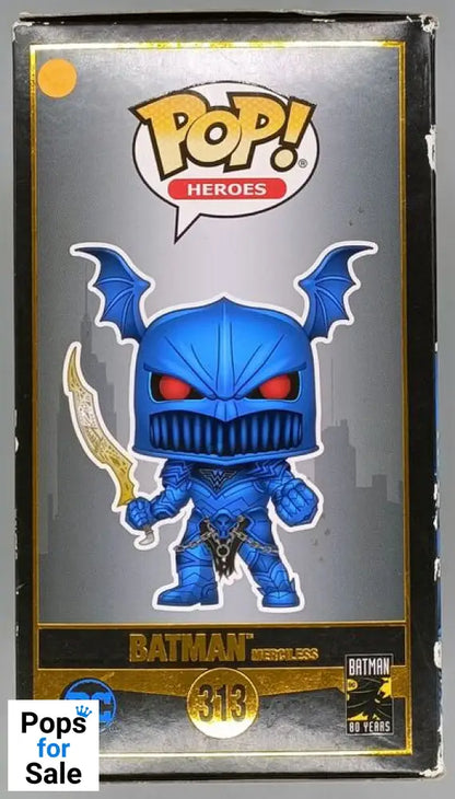 #313 Batman (Merciless) - Metallic - DC - Box Damaged Funko POP