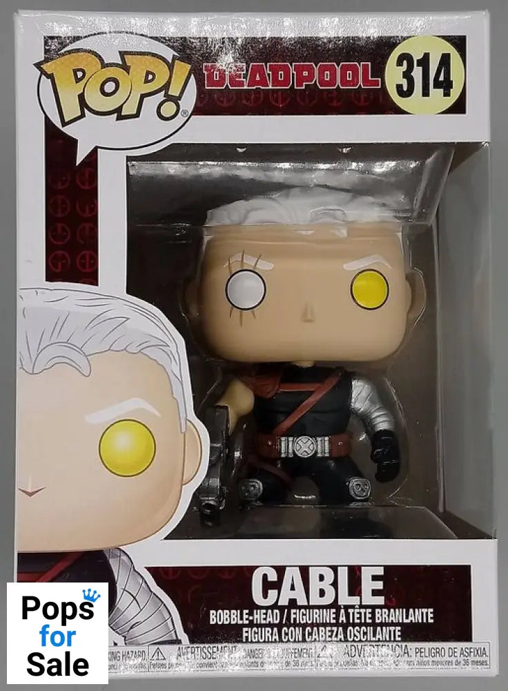 #314 Cable - Marvel Deadpool - Box Damaged Funko POP - PopsforSale.co.uk