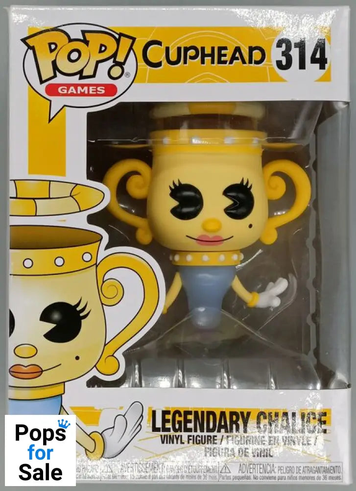 #314 Legendary Chalice - Cuphead - Box Damaged Funko POP