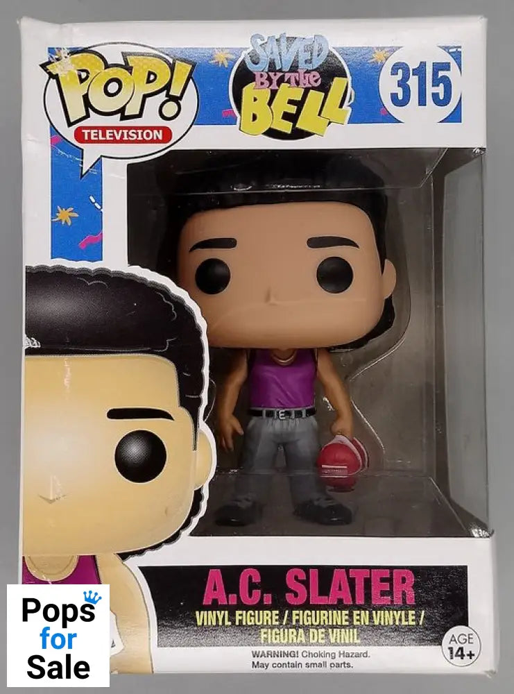 #315 A.C. Slater - Saved By The Bell - Box Damaged Funko POP - PopsforSale.co.uk